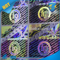 Brand Protection Rainbow colorful holograms scratch cards